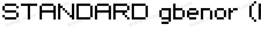 STANDARD gbenor (R字体转换